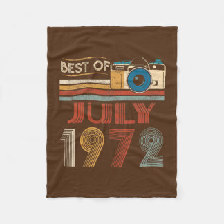 50 Vintage Birthday Gifts 50 Year Old Best Of Fleece Blanket