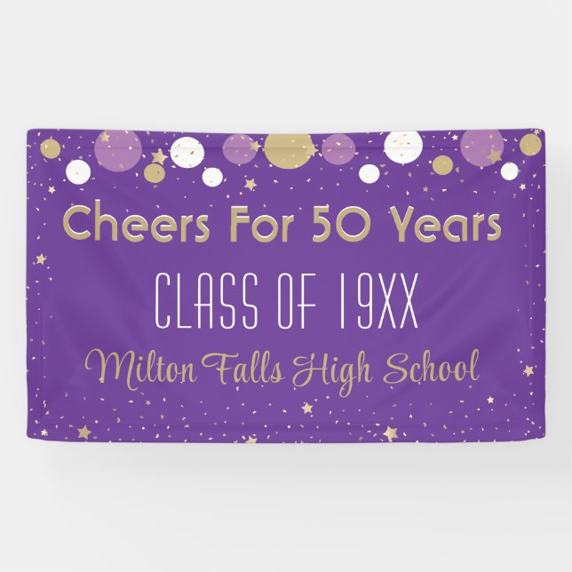 50 Year Celebration Class Reunion Banner (Horizontal)