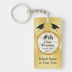 50 Year Class Reunion Souvenirs, Customisable Key Ring