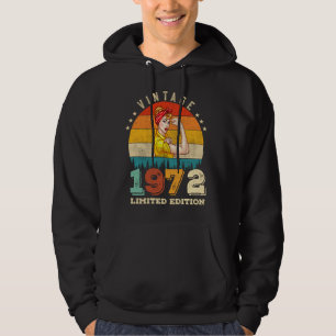 50 Year Old 1972 Vintage 50th Birthday Gifts women Hoodie