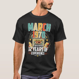 50 Year Old, 50Th Birthday, 1970 March T-Shirt