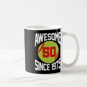 50 Year Old Awesome Since 1975 Softll 50th Birthda Coffee Mug