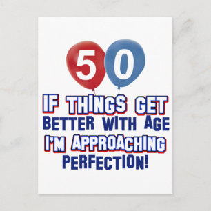 50 year old birthday gifts postcard