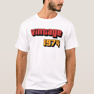 50 Year Old Gift Men Women Vintage 1974 50th Birth T-Shirt