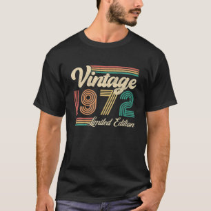 50 Year Old Gifts Born In 1972 Vintage 50Th Birthd T-Shirt