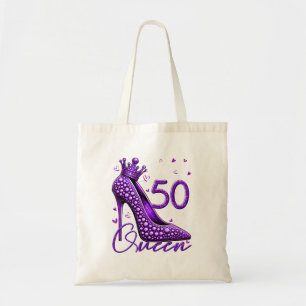 50 Year Old Gifts High Heels Stepping Into My 50Th Tote Bag