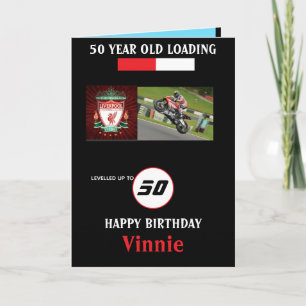 50 YEAR OLD Levelled Up  Card