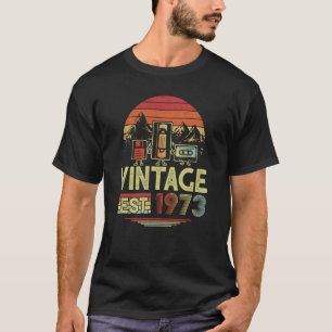 50 Year Old Made in 1973 Vintage 50th Birthday Ret T-Shirt