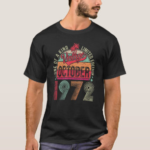 50 Year Old  October 1972  50th Birthday T-Shirt