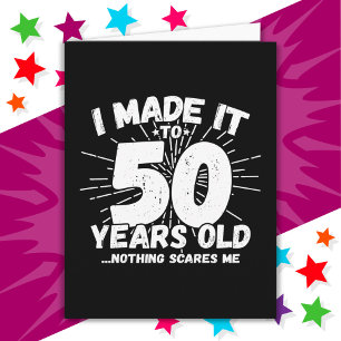 50 Year Old Sarcastic Meme Funny 50th Birthday Card