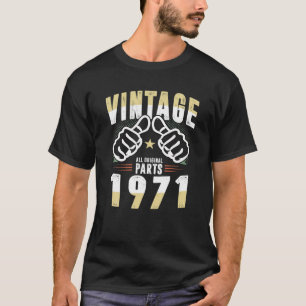 50 Year Old Vintage 50 Birthday Born In 1971 Retro T-Shirt