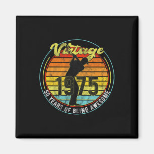 50 Year Old Vintage Golf Golfer 1975 50th Birthday Magnet