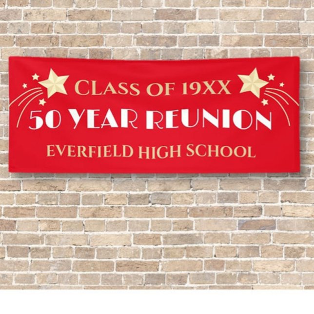  50 Years! 10 Ft Big Class Reunion banner (Creator Uploaded)