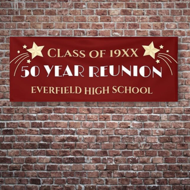  50 Years! 10 Ft Big Class Reunion banner (Creator Uploaded)