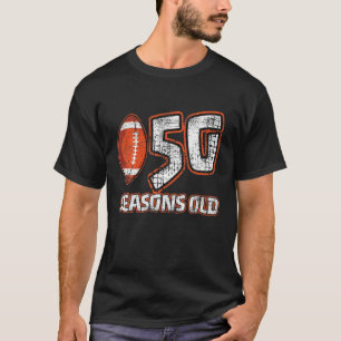 50 Years 50Th Football Seasons Old Funny Football T-Shirt