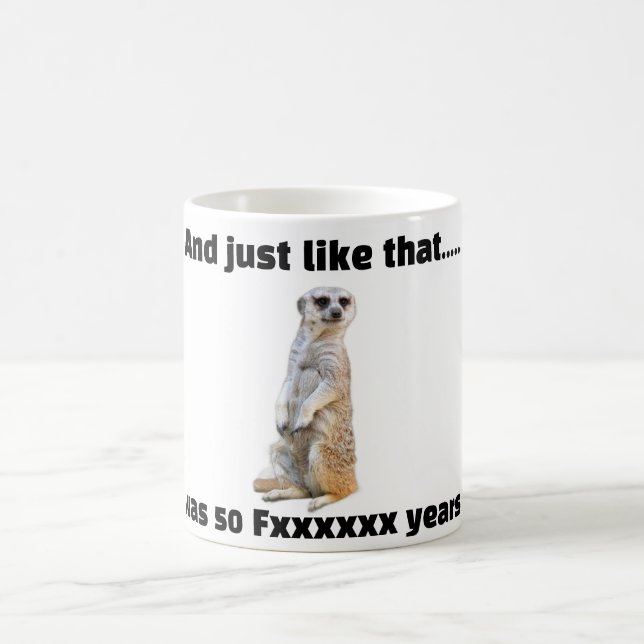 50 Years Ago Coffee Mug (Center)