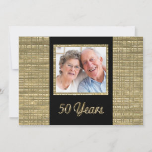 50 Years Anniversary Invitation with Photo Insert