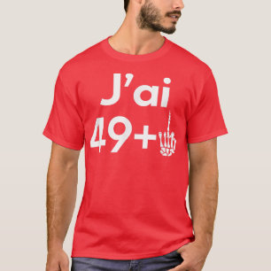 50 Years Birthday Men Women Skeleton Gift I ai 49 T-Shirt