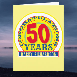 50 Years Celebration Card