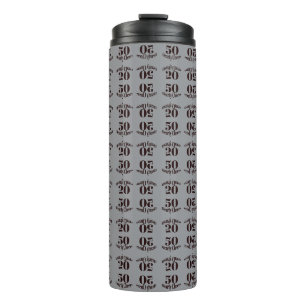 50 Years & Cheers Elegant on Thermal Tumbler