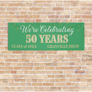 50 Years! CUSTOM 8 FT Class Reunion banner