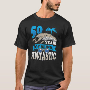 50 Years Fantastic Whale Watcher Birthday T-Shirt