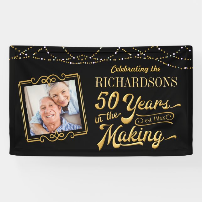 50 Years in the Making Golden Anniversary Banner (Horizontal)