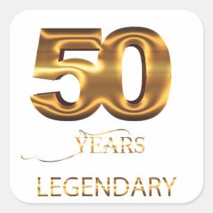 50 years legendary sticker