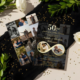 50 Years Love Infinity Photo Collage Anniversary