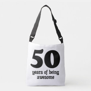 50 years of being awesome crossbody bag
