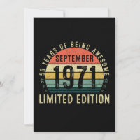 50 Years of being Awesome September Birthday