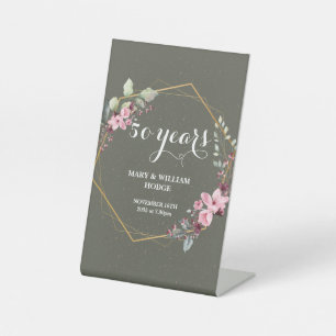 "50 Years of Forever: An Anniversary to Remember"  Pedestal Sign