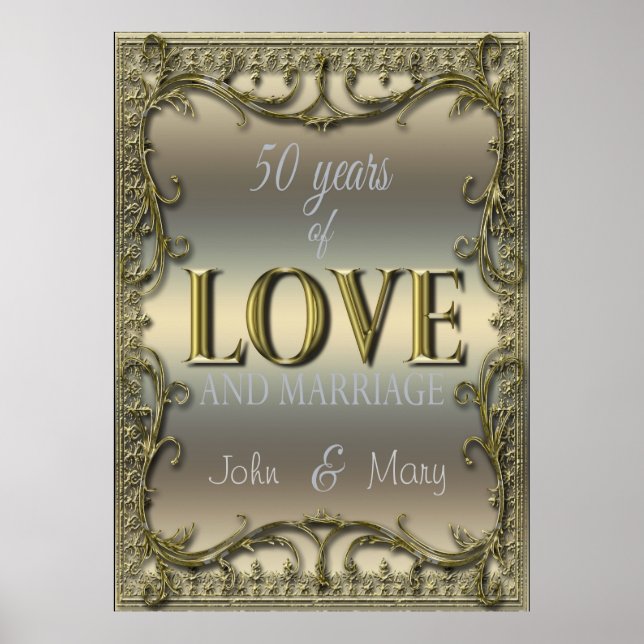 50 Years of Love Poster (Front)