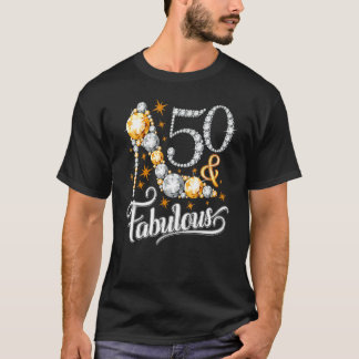 50 Years Old 50 & Fabulous Since 1972 50th Birthd T-Shirt