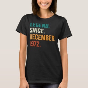50 Years Old 50th Bday Men Legend Since December T-Shirt