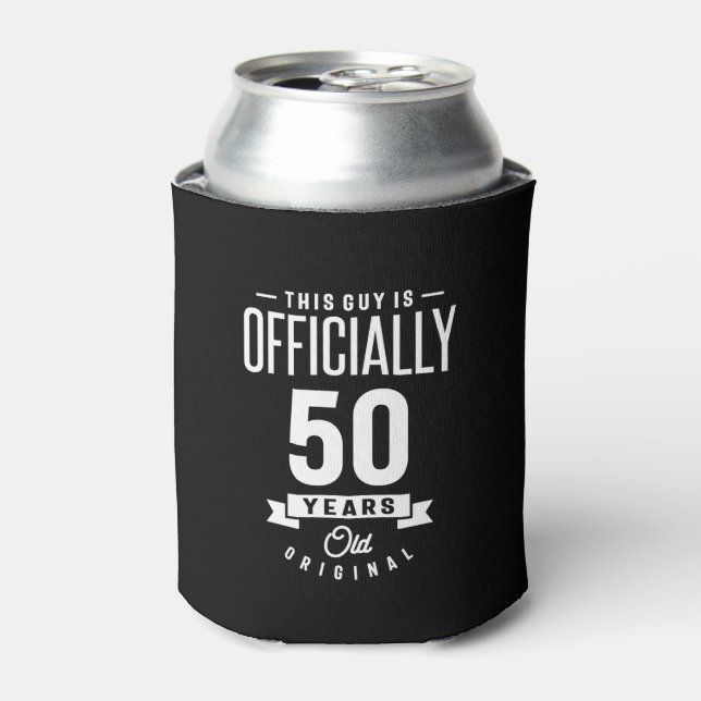 50 Years Old - 50th Birthday Funny Gift Can Cooler (Can Front)