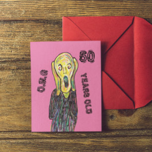 50 years old birthday any age postcard