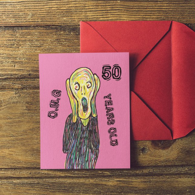 50 years old birthday any age   postcard (Creator Uploaded)