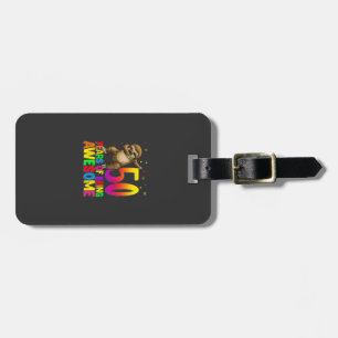 50 Years Old Birthday Sloth Dabbing 50th Birthday  Luggage Tag