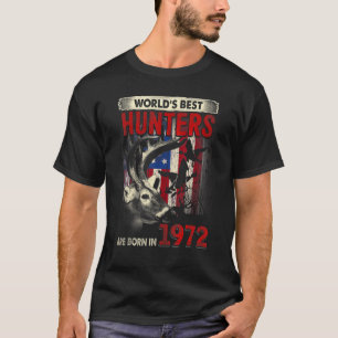 50 Years Old Deer Hunter Born In 1972 50th Birthda T-Shirt
