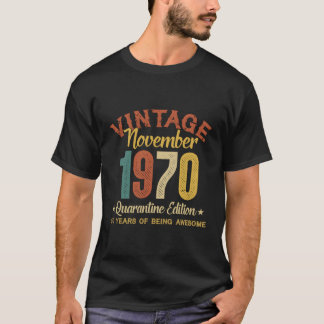 50 Years Old Gifts 50Th Birthday Gift Vintage Nove T-Shirt