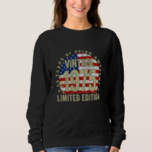 50 Years Old Gifts Vintage 1975 50th Birthday Amer Sweatshirt