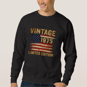 50 Years Old Gifts Vintage 1975 50th Birthday Amer Sweatshirt