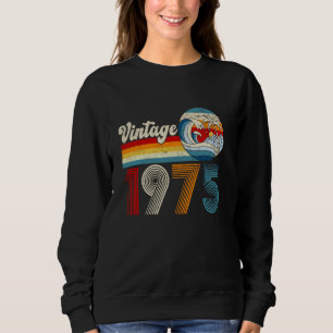 50 Years Old Retro Vintage Born In 1975 50th Birth Sweatshirt