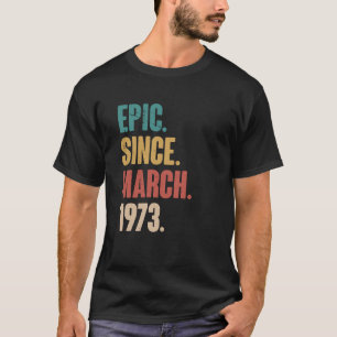 50 Years Old Vintage 1973 Birthday 50th Decoration T-Shirt