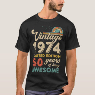 50 Years Old Vintage 1974 50th Birthday Men Women T-Shirt
