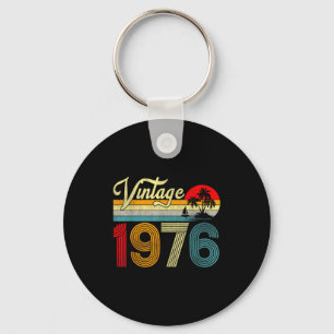 50 Years Old Vintage 1976 50th Birthday Men Women Key Ring
