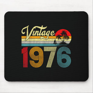 50 Years Old Vintage 1976 50th Birthday Men Women Mouse Pad