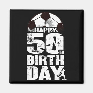 50 Years Old Vintage Soccer 50th Birthday T Shirt  Magnet