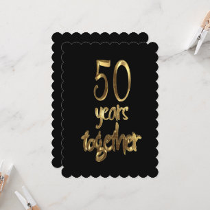 50 Years Together Golden Wedding 50th Anniversary Card